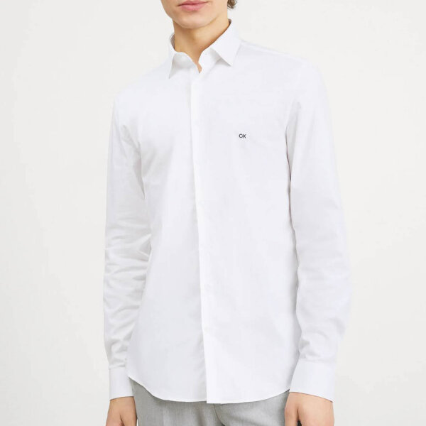 Calvin Klein, Businesshemd, EU 3XL, klassisch, weiß, atmungsaktiv, pflegeleicht, ideal für Büro und formelle Anlässe.