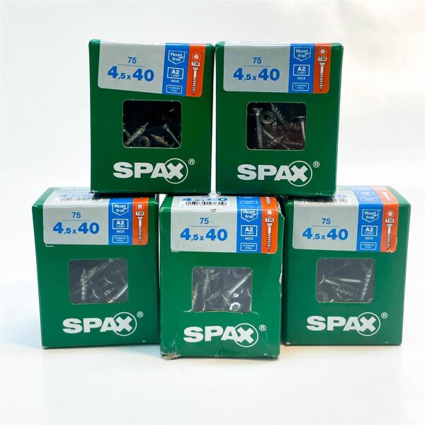 Spax universal screws 5x75, 4.5x40, T20 – High-quality screws for versatile applications, rust-proof, easy installation.