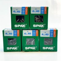 Spax universal screws 5x75, 4.5x40, T20 – High-quality screws for versatile applications, rust-proof, easy installation.