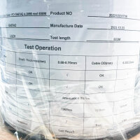 KRONACOM Indoor/Outdoor Drop Cable, G657a2, 4.3mm, 1FO, 500m Reel, 12.3kg, robust für vielseitige Anwendungen.
