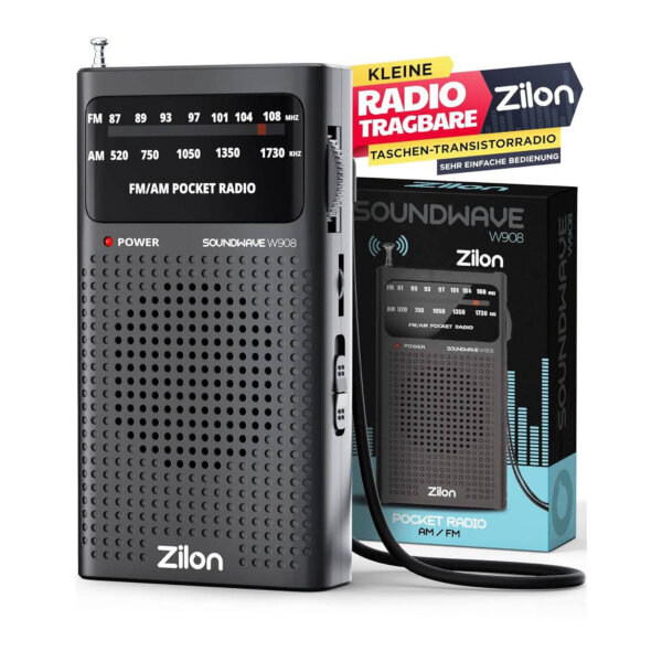 Portable mini analog radio, FM/AM, excellent signal quality, simple pocket tuner, ideal for sports broadcasts, perfect gift.