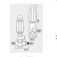 Interpump H-284, circulation valve, 3/8 inch female/male...