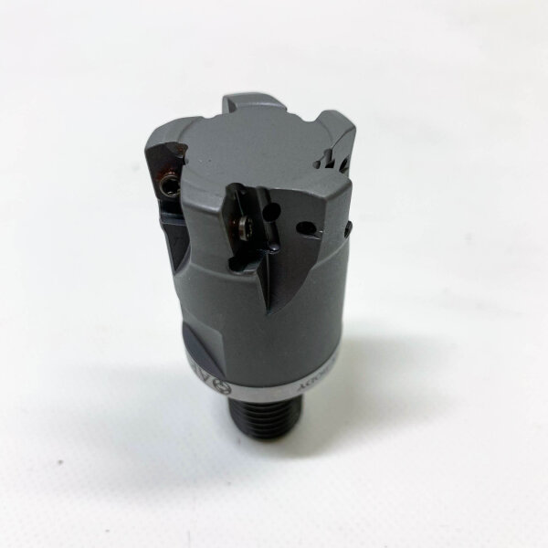 AKKO screw-in milling cutter ø 32 mm, high feed, Tungaloy LNMU 0303, threaded shank M16, internal cooling, Z=5