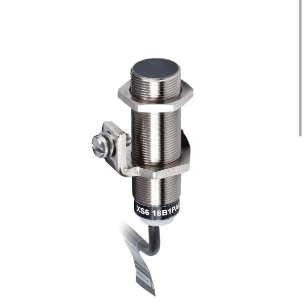 Telemecanique Sensor XS618B1PAL10EX, inductive proximity switch M18, L61m, brass, Sn 8mm, 12-48 V DC, 10m cable.