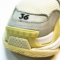 Balenciaga Pre-Owned Triple S Sneakers, Shoes, White with Leather Details, USED, Stylish comfort for every occasion.