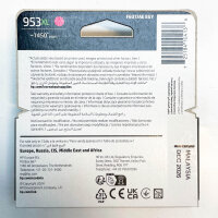 HP 953XL High Yield Magenta Single Pack Ink Cartridge ideal for high-quality prints.