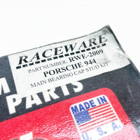 Raceware RWE-2009, Porsche 944, main bearing cap stud set, 2x washers missing, high-quality fastening system.