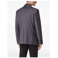 PHILIPP PLEIN Herren Blazer, Gr. 50 (L), Wolle, grau, elegante Verarbeitung, klassischer Schnitt, ideal für besondere Anlässe.