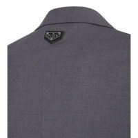 PHILIPP PLEIN Herren Blazer, Gr. 50 (L), Wolle, grau, elegante Verarbeitung, klassischer Schnitt, ideal für besondere Anlässe.