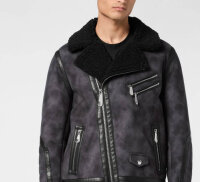 PHILIPP PLEIN mens biker jacket, Iconic Plein, size XL,...