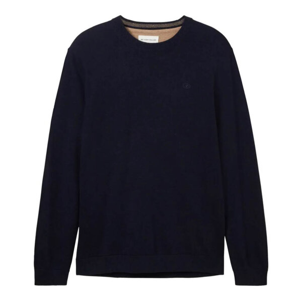 TOM TAILOR Pullover, Rundhals, Rippbündchen, Herren, Größe M, modischer Komfort für jeden Anlass.