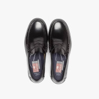 Fluchos F0047 mens moccasin, black, size 45, comfortable design, high-quality materials, ideal for leisure and business.