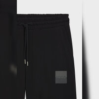 HUGO BOSS Jogginghose, EU S, Baumwoll-Terry, Schwarz, mit Split-Logo, bequem und stylisch.