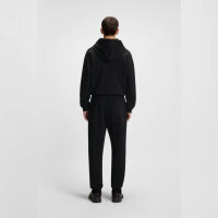 HUGO BOSS Jogginghose, EU: L, Baumwoll-Terry, Split-Logo, Schwarz, bequem und stylisch für Freizeitaktivitäten.