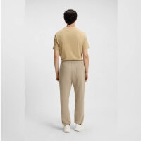 HUGO BOSS Jogginghose EU: M, Baumwoll-Terry, Beige, mit Split-Logo, bequem und stylisch für Freizeit.