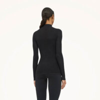 Wolford Aurora Rib Net Top, S, long sleeve, black,...