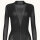 Wolford Aurora Rib Net Top, S, long sleeve, black, elegant design, breathable material, figure-hugging, ideal for layering.