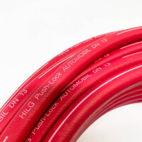 Push-Lock Steckschlauch 13 mm rot, 30m Rolle, flexibel,...