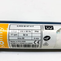 Somfy roller shutter motor ILMO 50 WT, motor 6Nm, 17 rpm,...