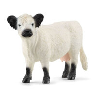 Schleich 6 animal set, Farm World, rabbit, polar wolf, drake, Fleckvieh cow, Galloway cow, dromedary – versatile animal figures for creative play.