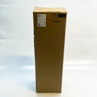 Schwarze Solar-LED-Pollerleuchte, 4 W, 3,7 V, 2200 mAh, 3000 K, IP44, ideal für Gartenbeleuchtung.