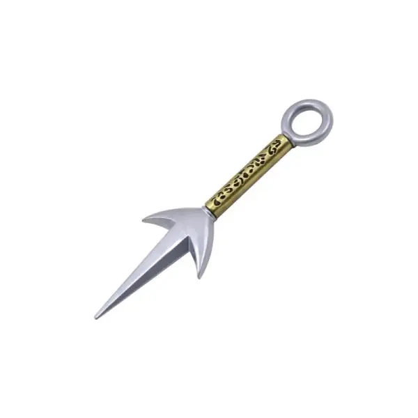 Naruto Shippuden pendant, Minatos Kunai, keychain, detailed replica, ideal for fans, high-quality material.