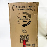 wonido Blumentopf, 70 cm hoch, Ø 36, weiß, matt, 16 l, mit herausnehmbarem Einsatz, für Innen/Außen, Polypropylen.