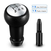 Vinabo Manueller 5-Gang Schaltknauf für Peugeot und Citroen – Passend für Modelle 106, 107, 205, 206, 306, 406, 307, 308, 3008 sowie Picasso, Saxo, C1, C2, C4. Hochwertige Verarbeitung, ergonomisches Design, einfache Montage, verbesserter Fahrkomfort.