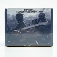 Bonuze L1, Motorradhelm Headset, Bluetooth 5.3, wasserfest, Musik, Mikrofon, ideal für Fahrten.