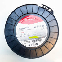 Kramp mowing line 2.65mm, replacement line for brush cutter, 358m, round, yellow, ideal for efficient trimming.