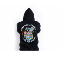 John Doe Hoodie Snake II Black MD JDH5010-M, mens hoodie, size M, stylish design, comfortable and versatile.