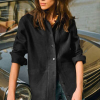 Will womens jacket, oversized, linen, black, size S,...