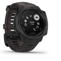 Garmin Instinct, robuste Outdoor-Uhr, GPS, Glonass, Galileo, Herzfrequenzüberwachung, 3-Achsen-Kompass, Graphit.