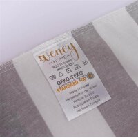 Vency bed linen 240x220, 3-piece, grey & white, Oeko-TEX, 80% cotton, 20% polyester, 1 duvet cover with zipper, 2 pillowcases 65x65.