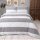 Vency bed linen 240x220, 3-piece, grey & white, Oeko-TEX, 80% cotton, 20% polyester, 1 duvet cover with zipper, 2 pillowcases 65x65.