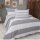 Vency bed linen 240x220, 3-piece, grey & white, Oeko-TEX, 80% cotton, 20% polyester, 1 duvet cover with zipper, 2 pillowcases 65x65.