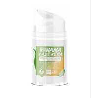 Mussa Canaria, Organic Anti-Aging Cream, 75 ml, 97% natural, with aloe vera, banana, argan oil, vitamin E, for face, eyes, neck.