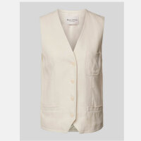 Marc OPolo regular fit suit vest, size 36, linen-viscose blend, ecru, elegant and lightweight, ideal for summer looks.