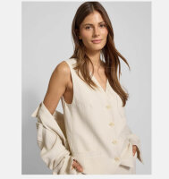 Marc OPolo regular fit suit vest, size 36, linen-viscose blend, ecru, elegant and lightweight, ideal for summer looks.