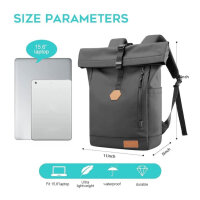 BANGE Handgepäck-Rucksack, 15,6 Zoll, wasserdicht,...