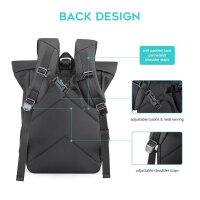 BANGE Carry-on Backpack 15.6 Inch Waterproof for Men and Women Cabin Size Ideal for Travel.