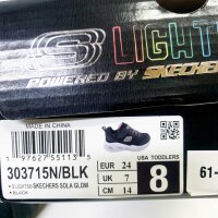 Skechers Sola Glow, unisex childrens shoes, size 24,...