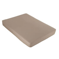 Vency Premium Jersey fitted sheet 140x200cm, 100% cotton, for mattresses up to 35 cm high, color: cappuccino.