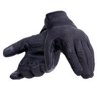 Dainese TORINO, size L, summer motorcycle gloves, black, breathable, ideal for warm days, secure grip.