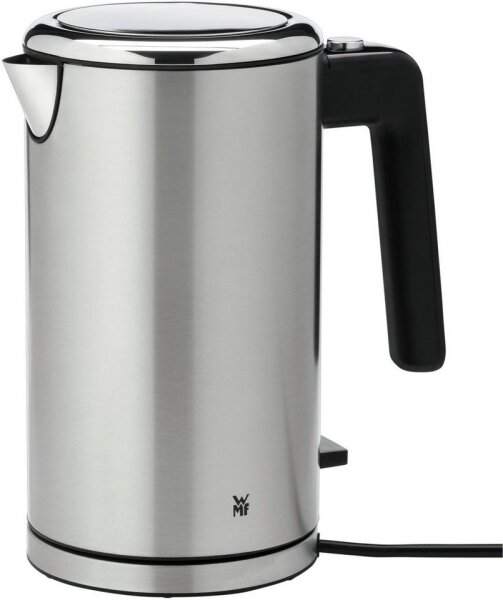 WMF Wasserkocher LONO, doppelwandig, elegant, energiesparend, 1,5 L, automatische Abschaltung, Edelstahl, BPA-frei.