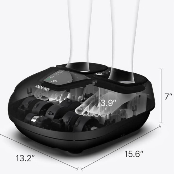 RHENPO FM-058 Foot Massager, Shiatsu, Compact, Deep Tissue Massage, Relaxing, Ideal for Home Use.