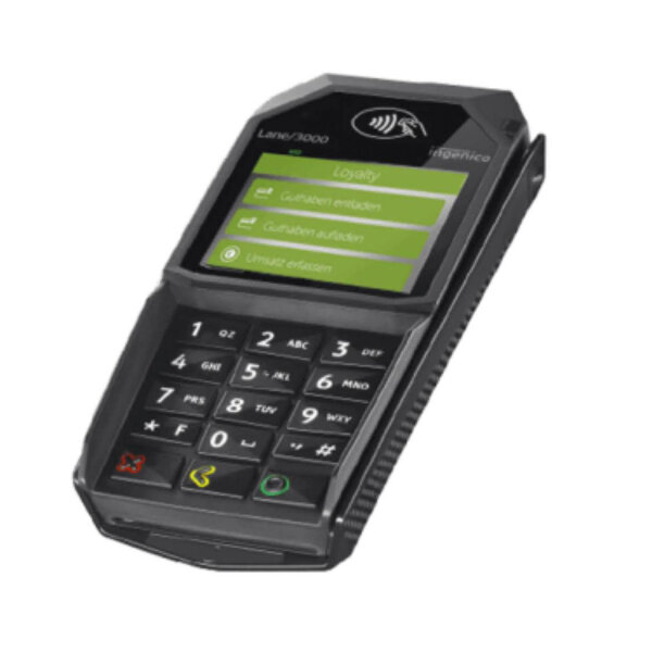 INGENICO LANE 3000, card reader, pack of 2, compact, contactless, versatile, ideal for retail.