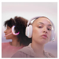 LOGITECH G735, Over-ear Gaming Headset, Bluetooth Kopfhörer, Farbe: White Mist, leicht, komfortabel, RGB-Beleuchtung.