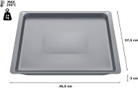 BOSCH HEZ531010 Backblech, Stahl, hochwertiges Backzubehör, ideal für gleichmäßiges Backen und einfache Reinigung.