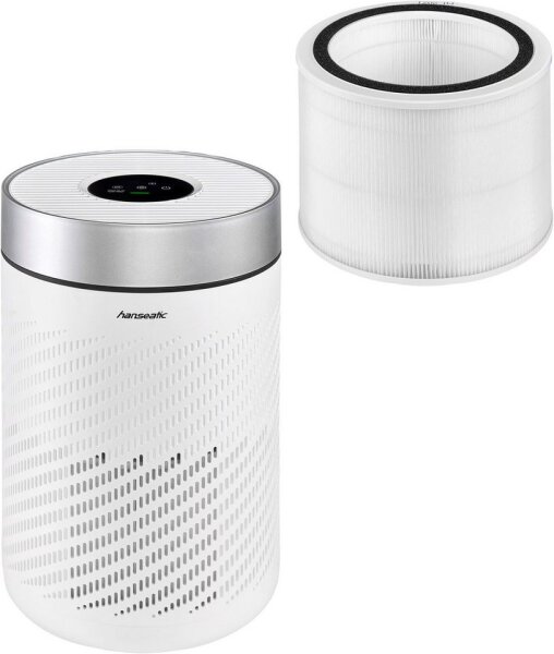 HANSEATIC KJ250, Luftreiniger, 22W, effektives Filtersystem für Allergiker, Ionentechnologie für saubere Luft.